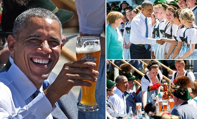 Presiden Obama Disambut Tradisi Bavaria Jelang KTT G7 di Jerman